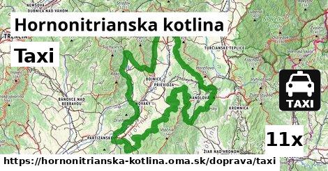 Taxi, Hornonitrianska kotlina