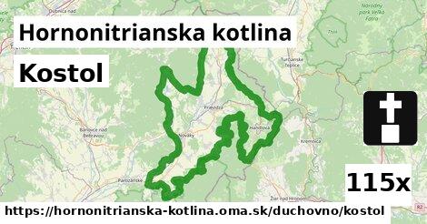 Kostol, Hornonitrianska kotlina