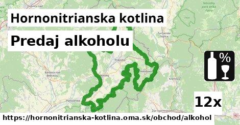 Predaj alkoholu, Hornonitrianska kotlina