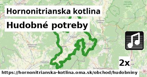 Hudobné potreby, Hornonitrianska kotlina