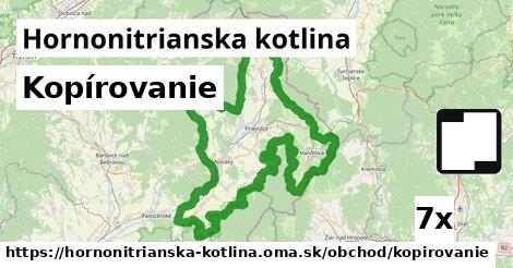 Kopírovanie, Hornonitrianska kotlina