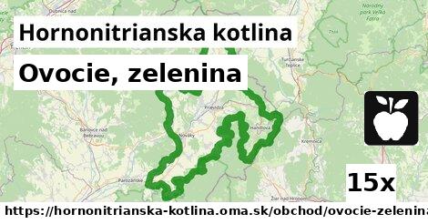 Ovocie, zelenina, Hornonitrianska kotlina