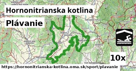 Plávanie, Hornonitrianska kotlina