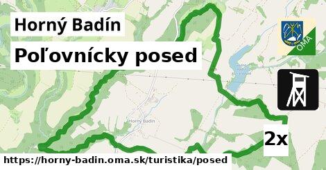 Poľovnícky posed, Horný Badín