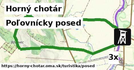 Poľovnícky posed, Horný chotár