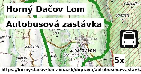 Autobusová zastávka, Horný Dačov Lom