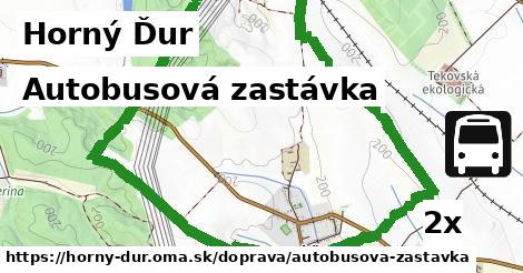 Autobusová zastávka, Horný Ďur