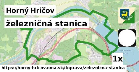 železničná stanica, Horný Hričov