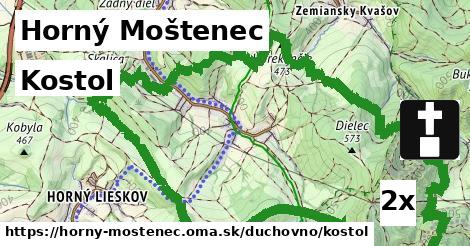 Kostol, Horný Moštenec