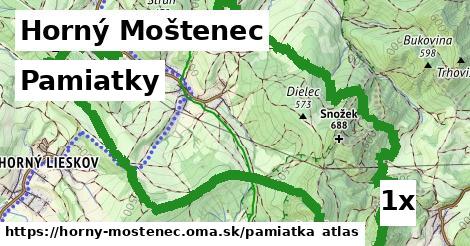 pamiatky v Horný Moštenec