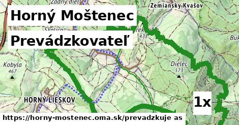 prevádzkovateľ v Horný Moštenec