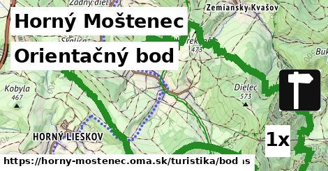 Orientačný bod, Horný Moštenec