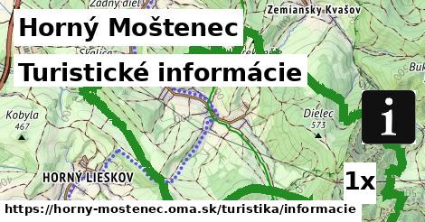 Turistické informácie, Horný Moštenec