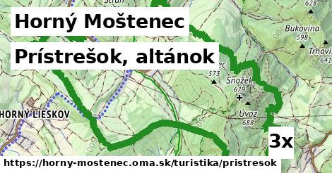 Prístrešok, altánok, Horný Moštenec