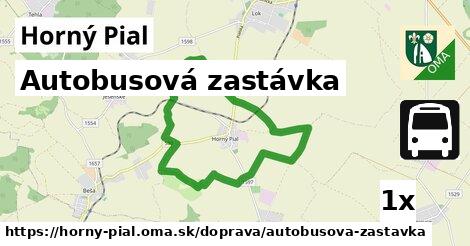 Autobusová zastávka, Horný Pial