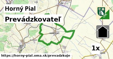 prevádzkovateľ v Horný Pial