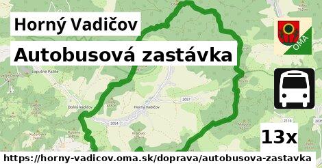 Autobusová zastávka, Horný Vadičov