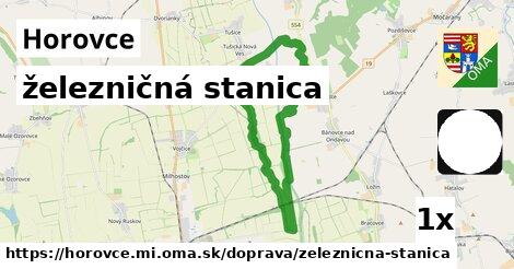 železničná stanica, Horovce, okres MI