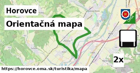 orientačná mapa v Horovce