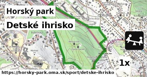 Detské ihrisko, Horský park