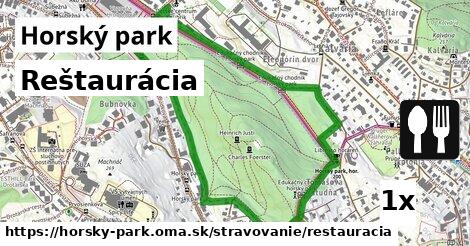 Reštaurácia, Horský park