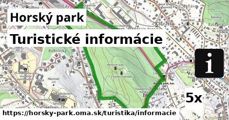 Turistické informácie, Horský park