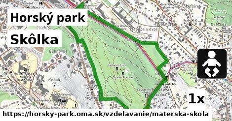 Skôlka, Horský park
