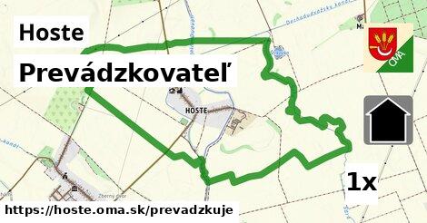 prevádzkovateľ v Hoste