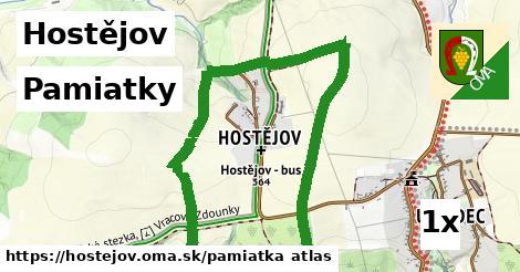 pamiatky v Hostějov