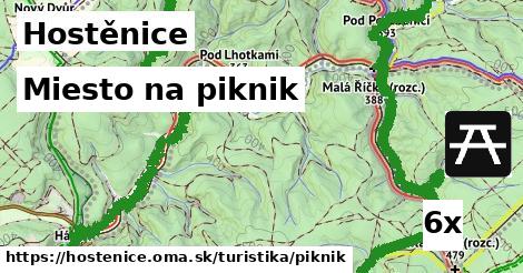 miesto na piknik v Hostěnice