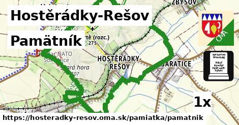 Pamätník, Hostěrádky-Rešov