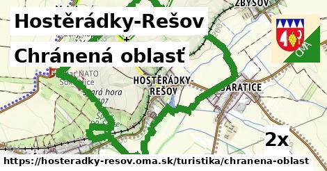 chránená oblasť v Hostěrádky-Rešov