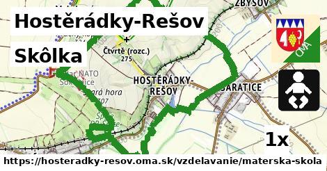 Skôlka, Hostěrádky-Rešov