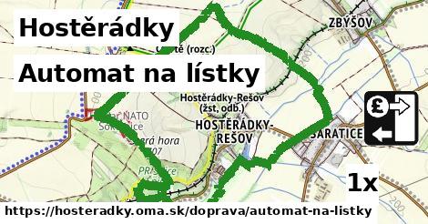 Automat na lístky, Hostěrádky