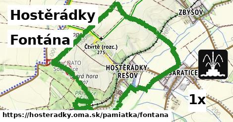 Fontána, Hostěrádky