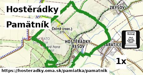 pamätník v Hostěrádky