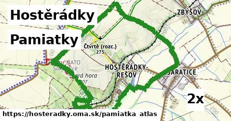 pamiatky v Hostěrádky