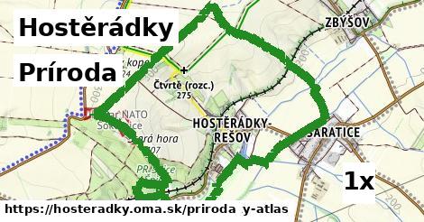 príroda v Hostěrádky