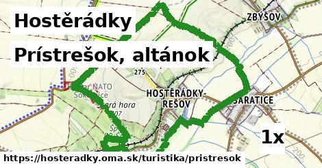 Prístrešok, altánok, Hostěrádky