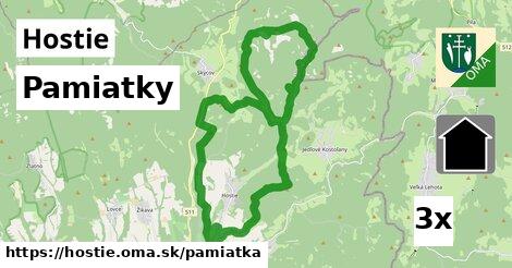 pamiatky v Hostie