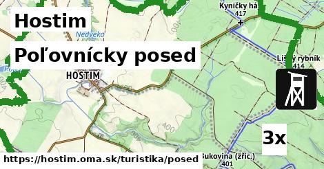 Poľovnícky posed, Hostim