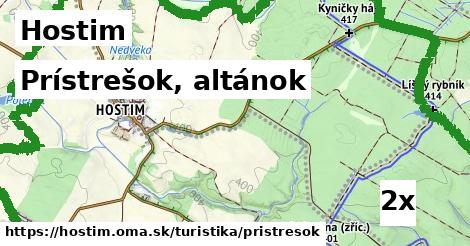 Prístrešok, altánok, Hostim