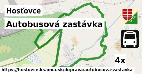 Autobusová zastávka, Hosťovce, okres KS