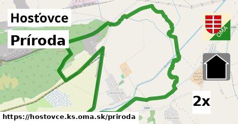 príroda v Hosťovce, okres KS