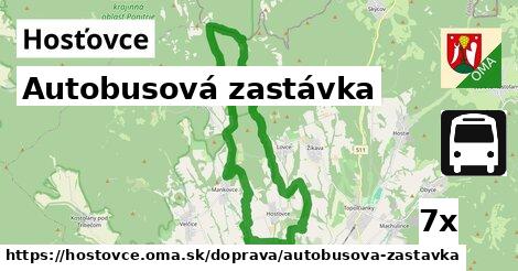 Autobusová zastávka, Hosťovce