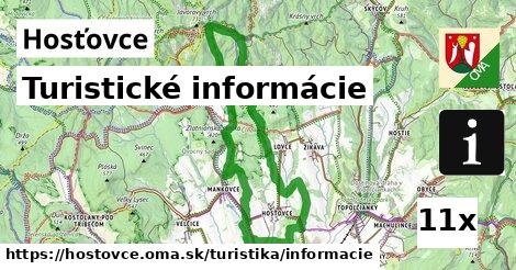 Turistické informácie, Hosťovce