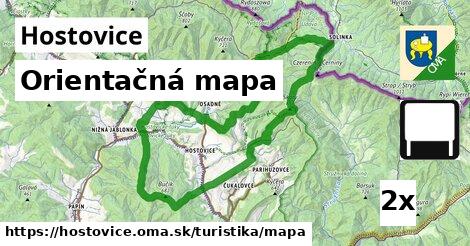 Orientačná mapa, Hostovice