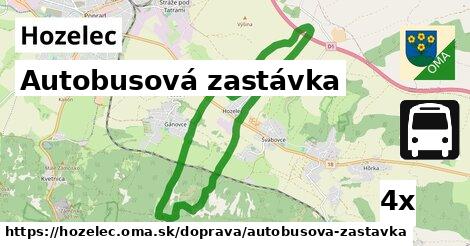 Autobusová zastávka, Hozelec