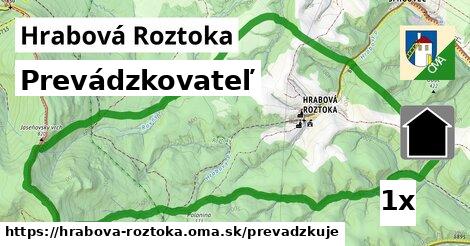 prevádzkovateľ v Hrabová Roztoka