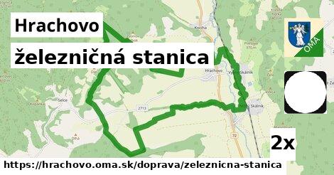 železničná stanica, Hrachovo